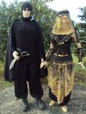 Emir noir et orientale noire dor&eacute;e