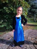 Robe de soir&eacute;e bleu dur fillette