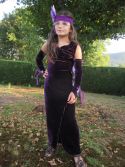 Robe de soir&eacute;e velours violette charleston