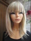 Perruque blonde mi-longue m&egrave;che n&deg;29