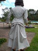 Ensemble jupe + bol&eacute;ro gris
